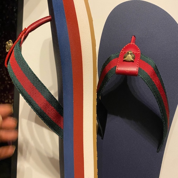 COPY - Gucci thing slipper size 7 in blue - Picture 4 of 6